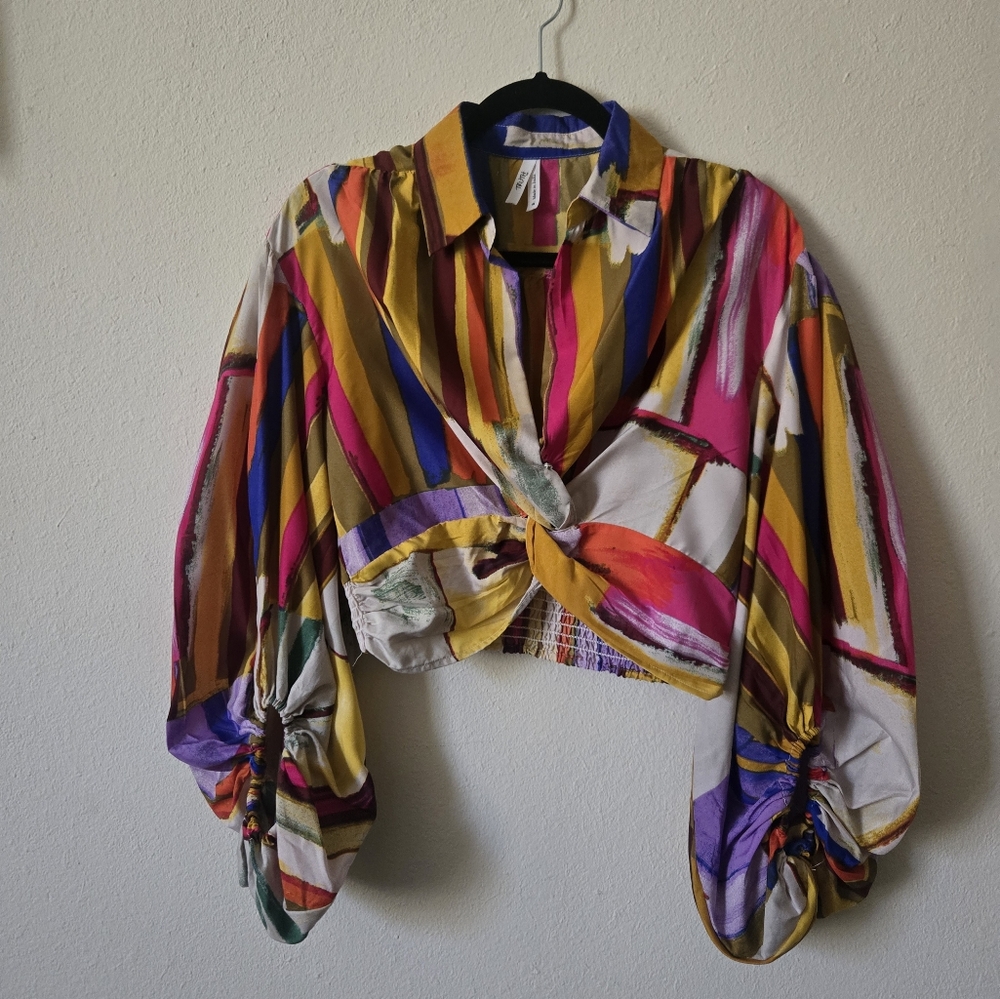 Truth NYC Multicolor Striped Blouse